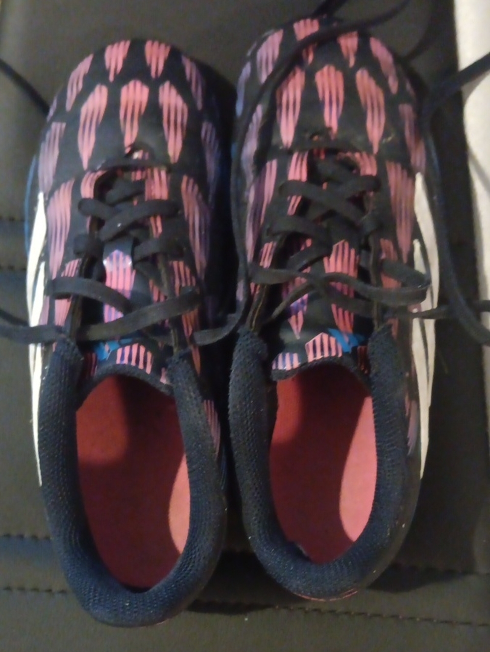 Kids Adidas Soccer Cleats in Black and Pink